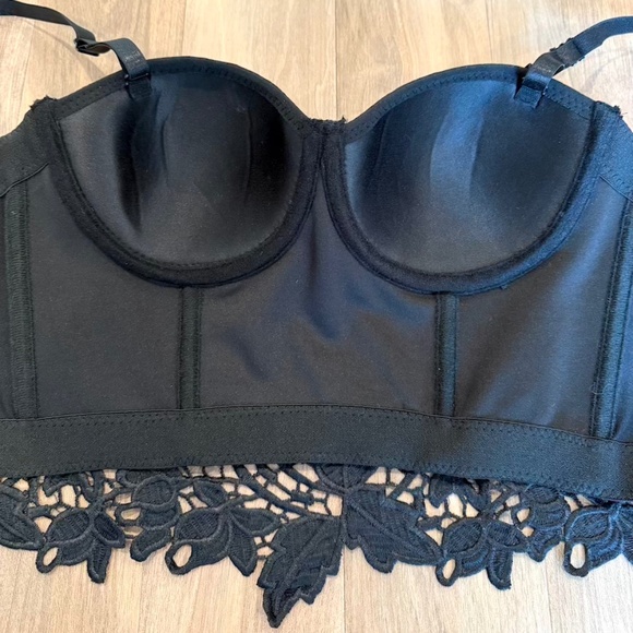 Lace Bustier Bra/Bralette Crop Top - Small (NWOT) - Picture 5 of 7